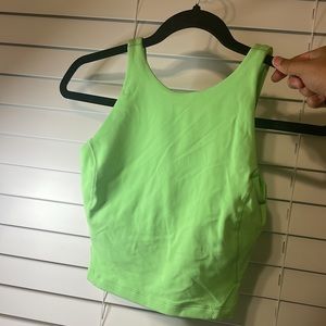 Scream green align high neck tank size 2
